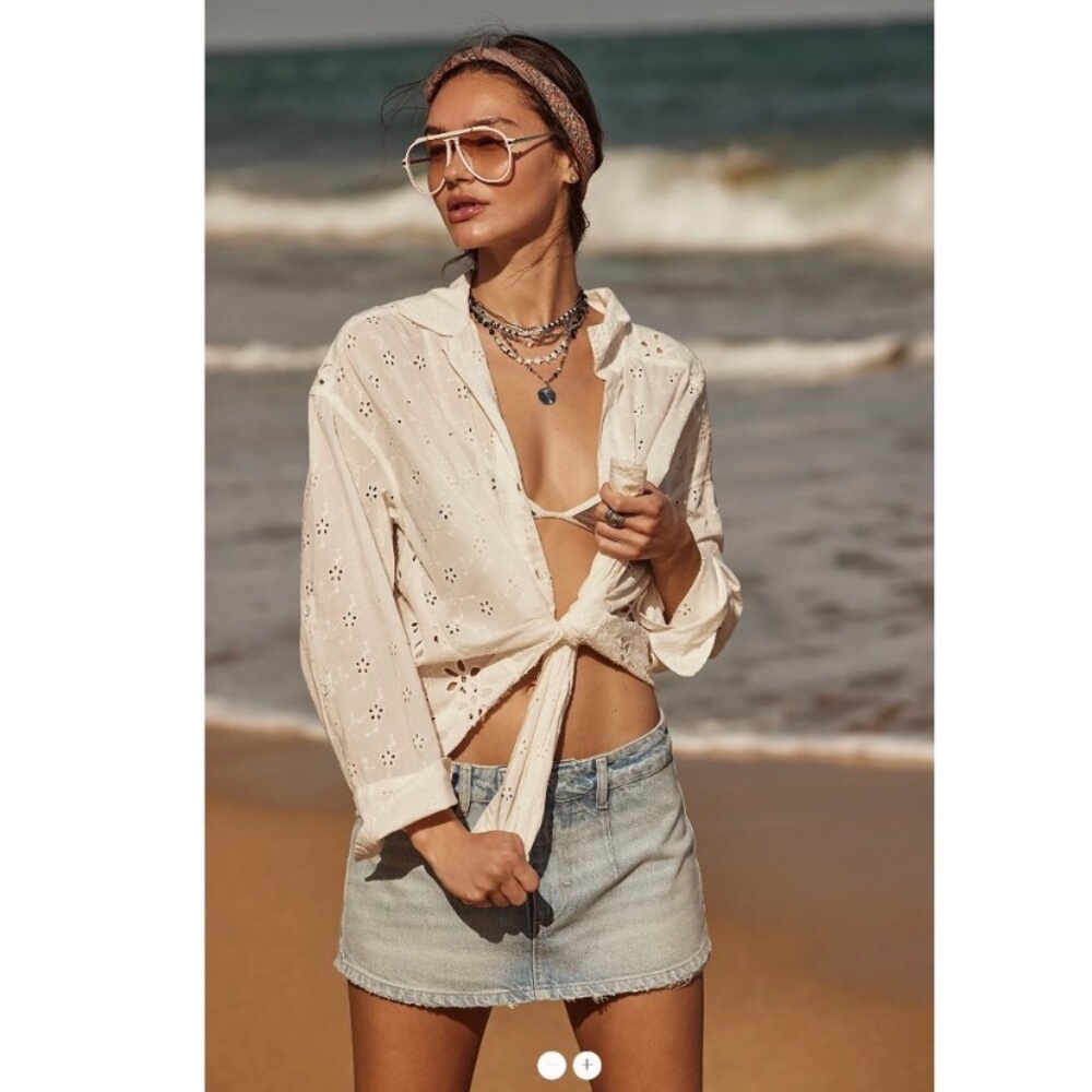 Free People Gallivanting Peekaboo Skort 28 NWT